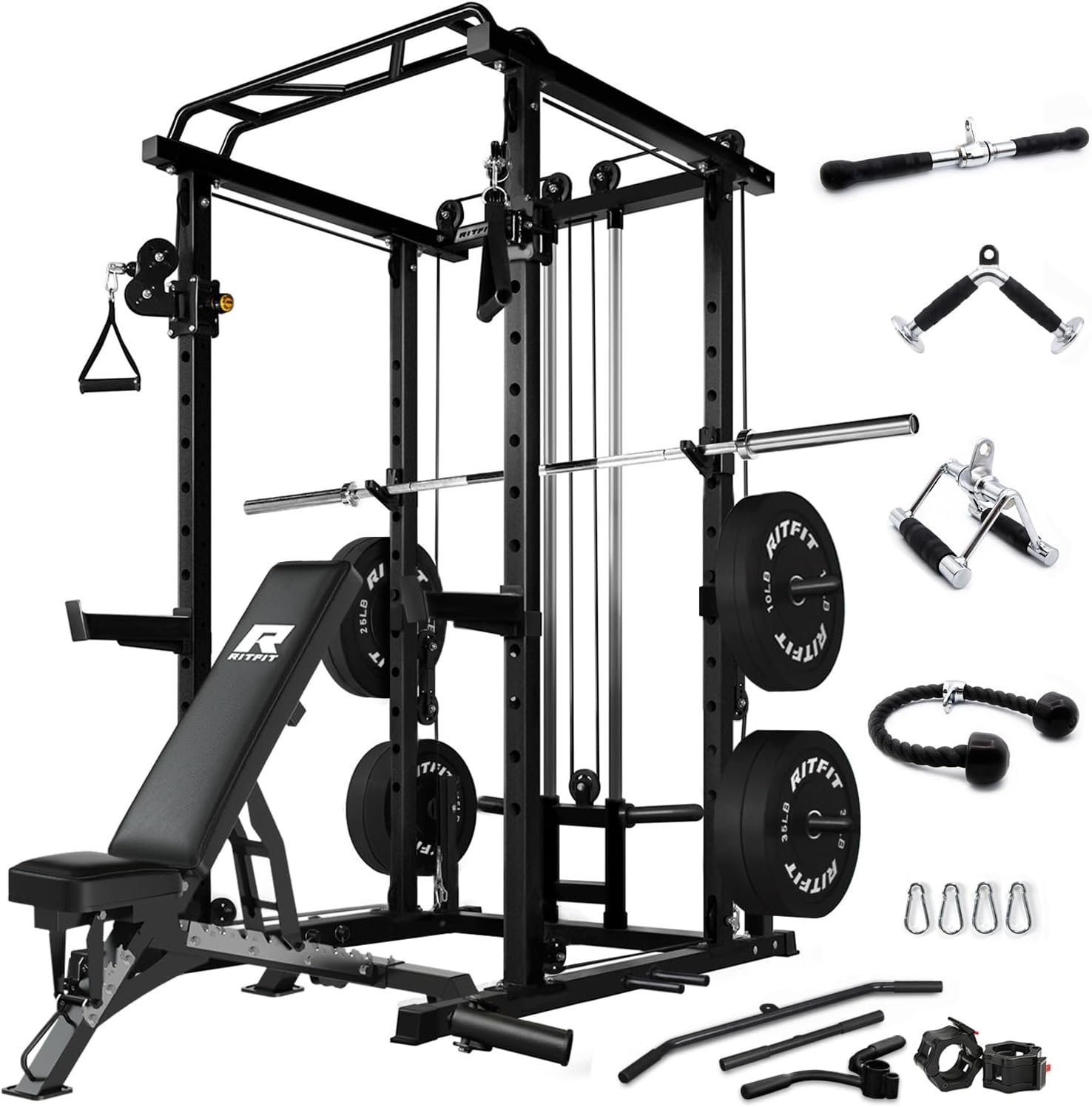RitFit Multi-function Squat Rack Power Cage PPC03 Review