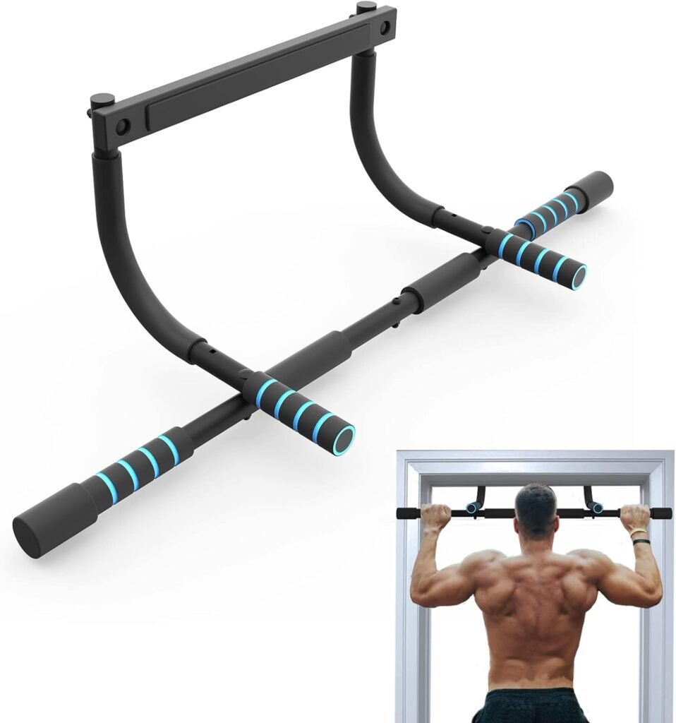 KOMSURF Pull Up Bar for Doorway, Pullup Bar for Home, Multifunctional Chin Up Bar, Portable Fitness Door Bar, Body Workout Gym System Trainer