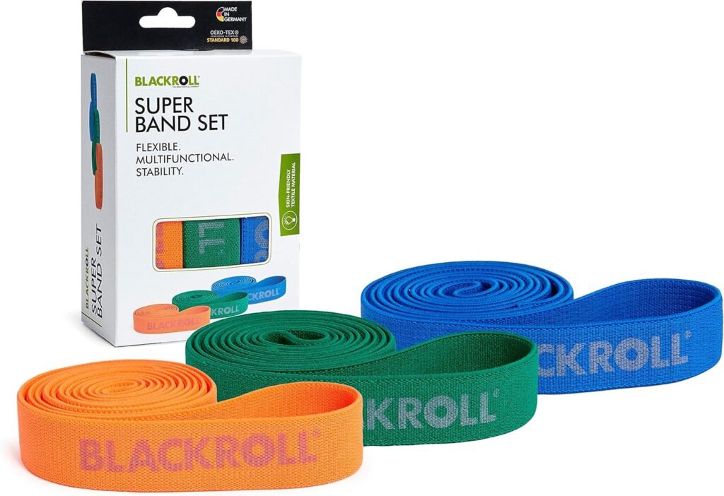 BLACKROLL - Super Band Set, Long Bands for Working Out, Resistance Bands for Legs and Glutes, Workout Bands for Stretching and Exercise, Booty Bands for Home Gym Equipment